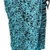 Promo ❤️ Om Namaste Sarong Pareo Saunadoek Wikkeljurk - 79 - Turquoise Bloemen Op Zwart 🛒 -lingerie-dames-badmode Verkoop 289x840