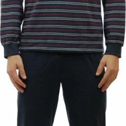 Hete verkoop 🎁 Gentlemen Dikke Tricot Heren Pyjama Red Stripe - M ⭐ -lingerie-dames-badmode Verkoop 315x840