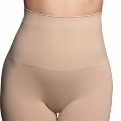 Begroting 🎉 Bye Bra Corrigerende Naadloze Hoge Taille Shorts, Buik- En Been Correctie, Shapewear Voor Dames, Beige, S 🔔 -lingerie-dames-badmode Verkoop 392x840 2