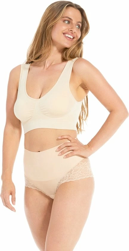 Nieuw β MAGIC Bodyfashion Tummy Shaper Lace - Latte - Maat M π 4 Nieuw β MAGIC Bodyfashion Tummy Shaper Lace - Latte - Maat M π - Afbeelding 2