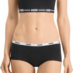 Hete verkoop 🌟 PUMA Dames Mini Short 3-pack - Wit/Grijs/Zwart - Maat L 🧨 -lingerie-dames-badmode Verkoop 446x840 3