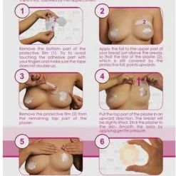 Aanbiedingen π Bye Bra - Borst Lift & Zijden Tepel Covers A-C 3 Paar π