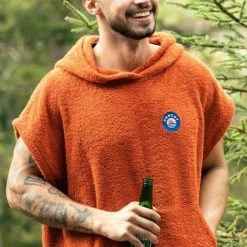 Beste deal 😀 Merkloos Ponchy - Surf Poncho - Handdoek Poncho – Marrom Velho - Maat Klein - Slim Fit – Uniseks - Katoen 🔥 -lingerie-dames-badmode Verkoop 472x840 4