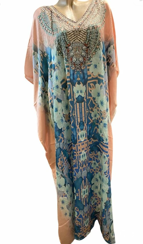 Aanbiedingen 𧨠Merkloos Kaftan Met Steentjes Extra Lang Onesize 42-50 Roze/blauw β¨ 3 Aanbiedingen 𧨠Merkloos Kaftan Met Steentjes Extra Lang Onesize 42-50 Roze/blauw β¨