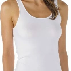 Beste deal 👏 Mey Emotion Dames Brede Band Hemd - 38 - Wit 🛒