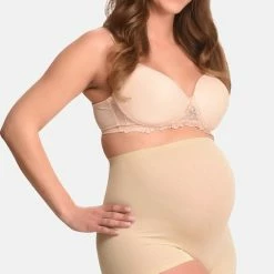 Beste Pirce ✨ Mamsy Seamless Zwangerschaps BOXERSHORTS Met Shapewear Effect (beige 3XL/4XL) 🛒 -lingerie-dames-badmode Verkoop 507x840 1
