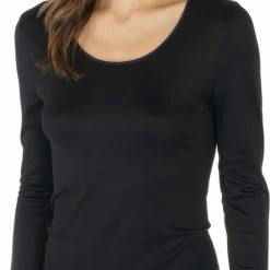 Promo 🌟 Mey Dames Emotion Long Sleeved Top 56202 3 Schwarz 😀