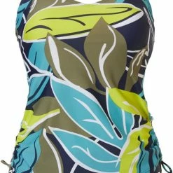 Beste Verkoop ❤️ Pastunette Beach - Floral Leaves - Tankiniset - Blauw/Groen - Maat 40 🎁