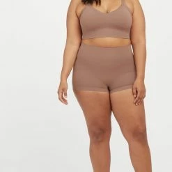 Groothandel ✔️ Spanx EcoCare Seamless Shaping - Boyshort - Kleur Dark Nude (Cafe Au Lait) - Maat L ✔️ -lingerie-dames-badmode Verkoop 530x840 4
