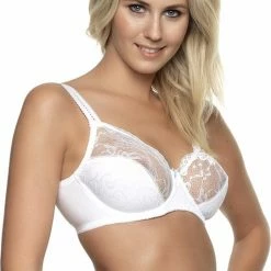 Gloednieuw ⭐ Elbrina LACE Vrouwen Beha - Wit - Maat 95C 💯 -lingerie-dames-badmode Verkoop 542x840