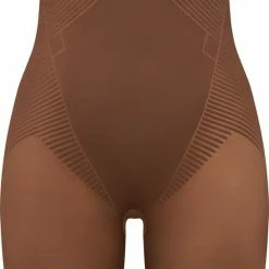 Groothandel 🤩 Spanx Thinstincts 2.0 - High-Waisted Mid-Thigh Short - Maat XXXL (3X) - Kleur Donkerbruin ⌛