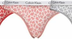 Top 10 ✨ Calvin Klein 3-pack Dames Slips Rood/roze/grijs ✔️