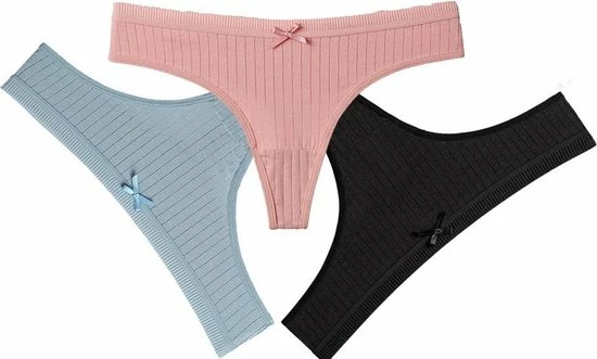 Goedkoopste π Merkloos 3 Pak String Met 3 Verschillende Mooi Kleuren "M",100% Katoen,Ondergoed,Lingerie,T-Back Catoon,M π 4 Goedkoopste π Merkloos 3 Pak String Met 3 Verschillende Mooi Kleuren "M",100% Katoen,Ondergoed,Lingerie,T-Back Catoon,M π - Afbeelding 2