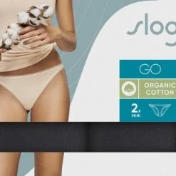Flash-uitverkoop 🧨 Sloggi Dames GO 2-Pack Mini 10207366/0004-S 🌟 -lingerie-dames-badmode Verkoop 550x332 1