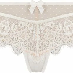 Beste Pirce 🤩 Hunkemöller Dames Lingerie Brazilian Marilee - Wit - Maat M ✔️ -lingerie-dames-badmode Verkoop 550x335 3