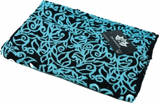 Promo β€οΈ Om Namaste Sarong Pareo Saunadoek Wikkeljurk - 79 - Turquoise Bloemen Op Zwart π 4 Promo β€οΈ Om Namaste Sarong Pareo Saunadoek Wikkeljurk - 79 - Turquoise Bloemen Op Zwart π - Afbeelding 2
