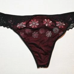 Promo 🤩 Selmark Lingerie Alma String XS-XXXL - Zwart Rood - XL 🔥