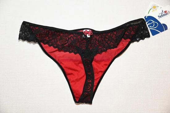 Promo π€© Selmark Lingerie Alma String XS-XXXL - Zwart Rood - XL π₯ 4 Promo π€© Selmark Lingerie Alma String XS-XXXL - Zwart Rood - XL π₯ - Afbeelding 2