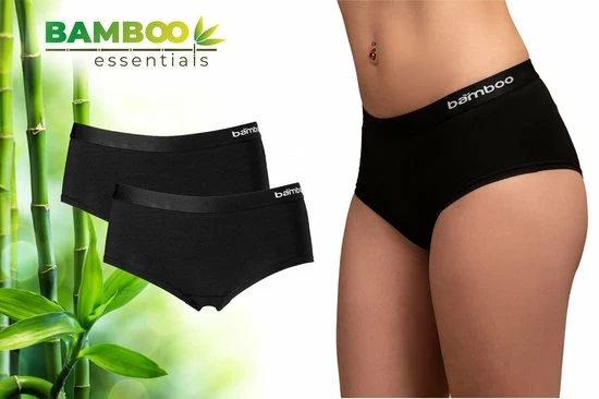 Goedkoopste β Bamboo Essentials - Ondergoed Dames - Hipster - Bamboe - 2 Stuks - Zwart - S - Lingerie - Boxershort Dames - Onderbroeken Dames - Dames Slips - Dames Ondergoed π₯ 3 Goedkoopste β Bamboo Essentials - Ondergoed Dames - Hipster - Bamboe - 2 Stuks - Zwart - S - Lingerie - Boxershort Dames - Onderbroeken Dames - Dames Slips - Dames Ondergoed π₯