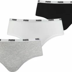 Beste Verkoop π₯ PUMA Dames Hipster 3-pack - Wit/Grijs/Zwart - Maat XL π