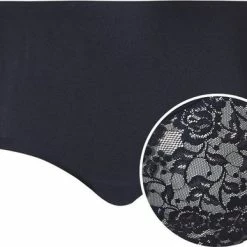 Goedkoop 🎁 Ten Cate Secrets Lace 👩 Women High Waist Brief (1-pack) - Dames Slip Hoge Taille - Dark Navy - Maat: XL ❤️ -lingerie-dames-badmode Verkoop 550x387 1