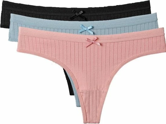 Goedkoopste π Merkloos 3 Pak String Met 3 Verschillende Mooi Kleuren "M",100% Katoen,Ondergoed,Lingerie,T-Back Catoon,M π 3 Goedkoopste π Merkloos 3 Pak String Met 3 Verschillende Mooi Kleuren "M",100% Katoen,Ondergoed,Lingerie,T-Back Catoon,M π