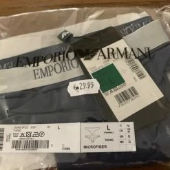 Flash-uitverkoop 🔥 Emporio Armani String Grijs Maat L ⌛