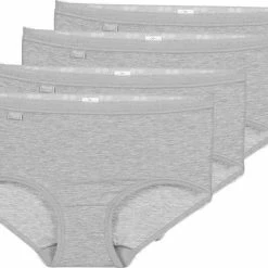 Uitgang 🔔 Sloggi Basic+ Dames Midi Slip - 4-pack - Lichtgrijs - Maat 38 🔥 -lingerie-dames-badmode Verkoop 550x420 1