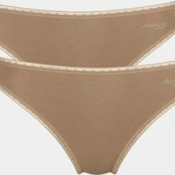 Groothandel 👏 Sloggi Dames Basic Tai GO Organische Slip 2-pack - Skin - L - Beige 🤩 -lingerie-dames-badmode Verkoop 550x425