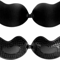 Nieuw 👏 Merkloos Plak BH /Onzichtbare Push Up Bh Zelfklevende / Beha Backless Strapless / Gel Sticky Solid -Cup-A /Zwart-Topkwaliteit 👏 -lingerie-dames-badmode Verkoop 550x429 1