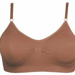 Goedkoop 💯 MAGIC Bodyfashion Bamboo Comfort Bra With Spaghetti Straps Mocha Vrouwen - Maat XL 🛒