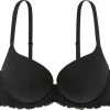 Goedkoop 🌟 Dorina BH Dames Met Beugel Claire - Zwarte BH - Push Up Beha - T-shirt BH - Kanten BH - 80A 😍 -lingerie-dames-badmode Verkoop 550x459 4