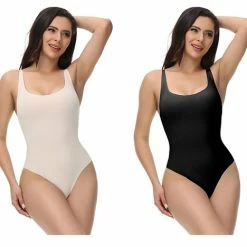 Aanbiedingen 👏 Wow Peach - Classic Seamless Bodysuit - Shapewear - Body Shaper - Shape Waist & Breast - Thong Design - Premium - Zwart - Large 🧨 -lingerie-dames-badmode Verkoop 550x468 2