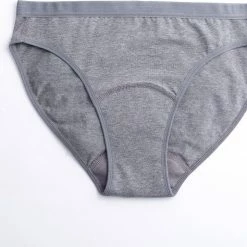Promo 👍 ImseVimse - Imse - Menstruatieondergoed - 👙 Bikini Model Period Underwear - Lichte Menstruatie - M - Eur 40/42 - Grijs 😉