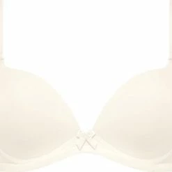 Beste Verkoop ⭐ Sloggi Voorgevormde Push Up BH Zonder Beugel WOW Comfort Ivoor - Cupmaat 70B 🔥