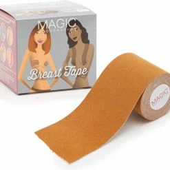 Groothandel 🔔 MAGIC Bodyfashion Boob Tape Mocha/Espresso Vrouwen - Maat One Size - 5 Meter 🤩