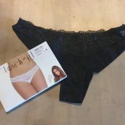 Gloednieuw 🧨 Jadea LovelyGirl Braziliaans Slip, Van Katoen En Kant, ZWART Maat M 🥰 -lingerie-dames-badmode Verkoop 550x477 3