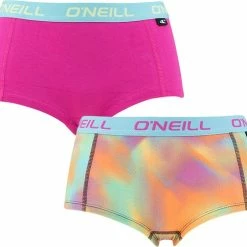 Beste deal 😀 O'Neill Dames Boxershorts 2P Blended & Plain Multi - L 🥰