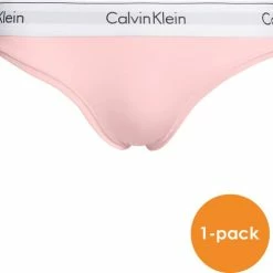 Uitgang 🧨 Calvin Klein Dames Modern Cotton Slip - Licht Roze - Maat: S ⭐