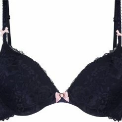 Nieuw 👍 Hunkemöller Dames Lingerie Voorgevormde Push-up Beugel Bh Maya - Blauw - Maat E75 🎁
