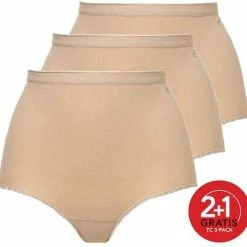 Beste Pirce 🔔 Ten Cate Maxi 3Pack Basic Beige - Maat M ⌛ -lingerie-dames-badmode Verkoop 550x524 3