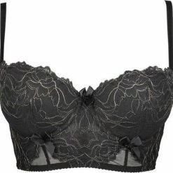 Beste Verkoop 🎁 Axami BH Zwart Met Goud Charlene Cup: 90E 🥰 -lingerie-dames-badmode Verkoop 550x535 4