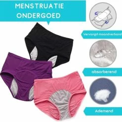 Top 10 🧨 Winkrs - Menstruatie Ondergoed - Maat 34/36 - Roze Onderbroek - Absorberend En Wasbaar ✔️ -lingerie-dames-badmode Verkoop 550x542