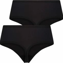 Top 10 👏 RJ Bodywear RJ Pure Color Extra Comfort 2-Pck L. Maxi String Black 4XL 💯