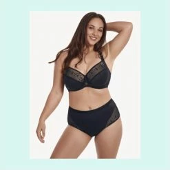 Gloednieuw ❤️ Zwarte Beugel Beha Lisca Ivonne F - H 😉 -lingerie-dames-badmode Verkoop 550x549