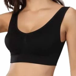 Goedkoopste ❤️ Bobbels & Putten - Comfort Magic Bra - L - Zwart - Bh Met Vulling - Zonder Beugel En Sluiting 🔔