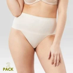 Hete verkoop 🤩 Maidenform Cover Your Bases 2 Pack Thong Vrouwen Onderbroek - Transparent - Maat 2XL 👏 -lingerie-dames-badmode Verkoop 550x550 252
