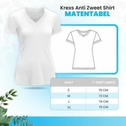 Beste recensies van 🌟 Anti Zweet 👕 Shirt - V-Hals – Krexs - Ingenaaide Okselpads – Anti Transpirant – Ondershirt - Wit - Dames 🌟 -lingerie-dames-badmode Verkoop 550x550 263