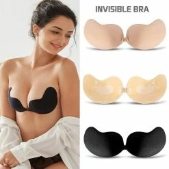 Nieuw 👏 Merkloos Plak BH /Onzichtbare Push Up Bh Zelfklevende / Beha Backless Strapless / Gel Sticky Solid -Cup-A /Zwart-Topkwaliteit 👏 -lingerie-dames-badmode Verkoop 550x550 30
