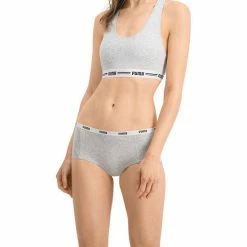 Hete verkoop 🌟 PUMA Dames Mini Short 3-pack - Wit/Grijs/Zwart - Maat L 🧨 -lingerie-dames-badmode Verkoop 550x550 306